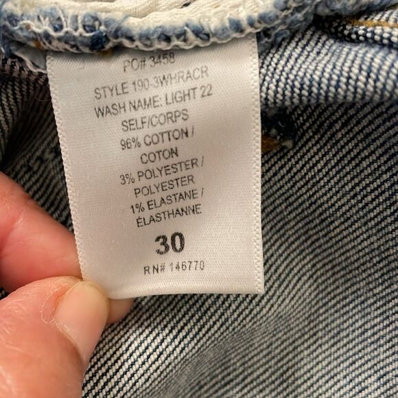 Re/Done Originals - High-Rise Ankle Crop Jeans - Size: 30 - Picture 9 of 9